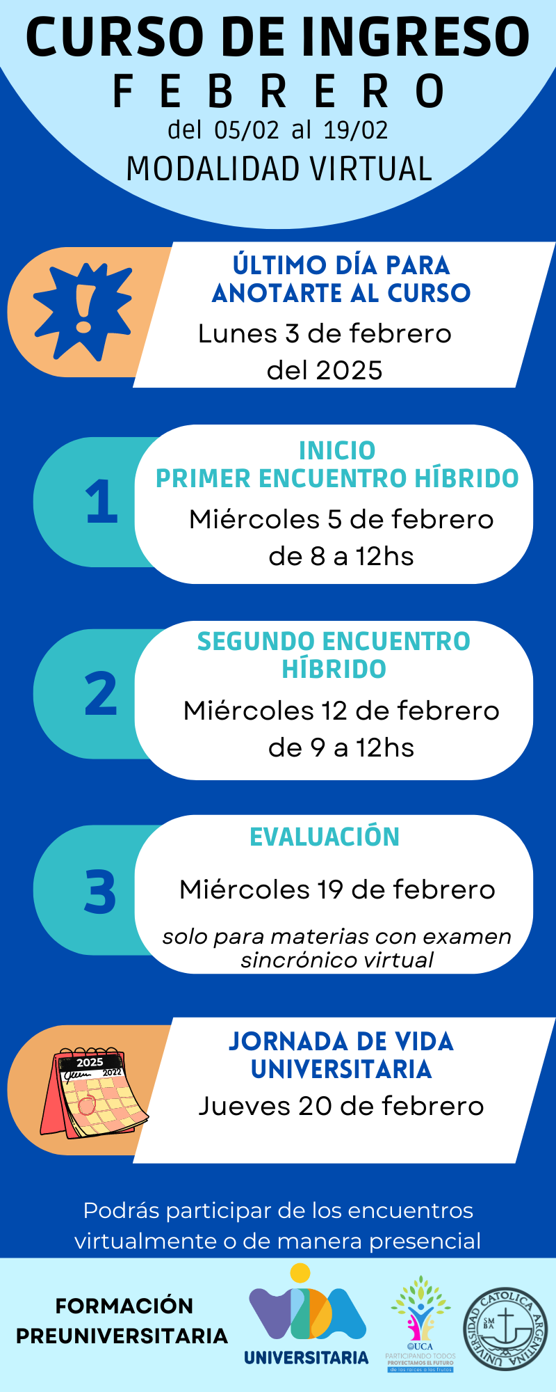 Cronograma Curso De Febrero